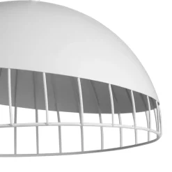 Lampadario rotondo metallo (D29,5 cm) Colisée Bianco
