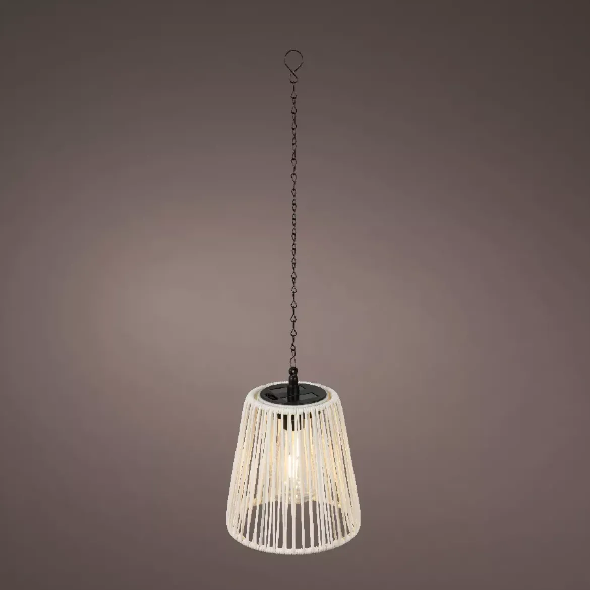 Lampada solare a sospensione per giardino LED (H58 cm) Midtown Bianco e bianco caldo