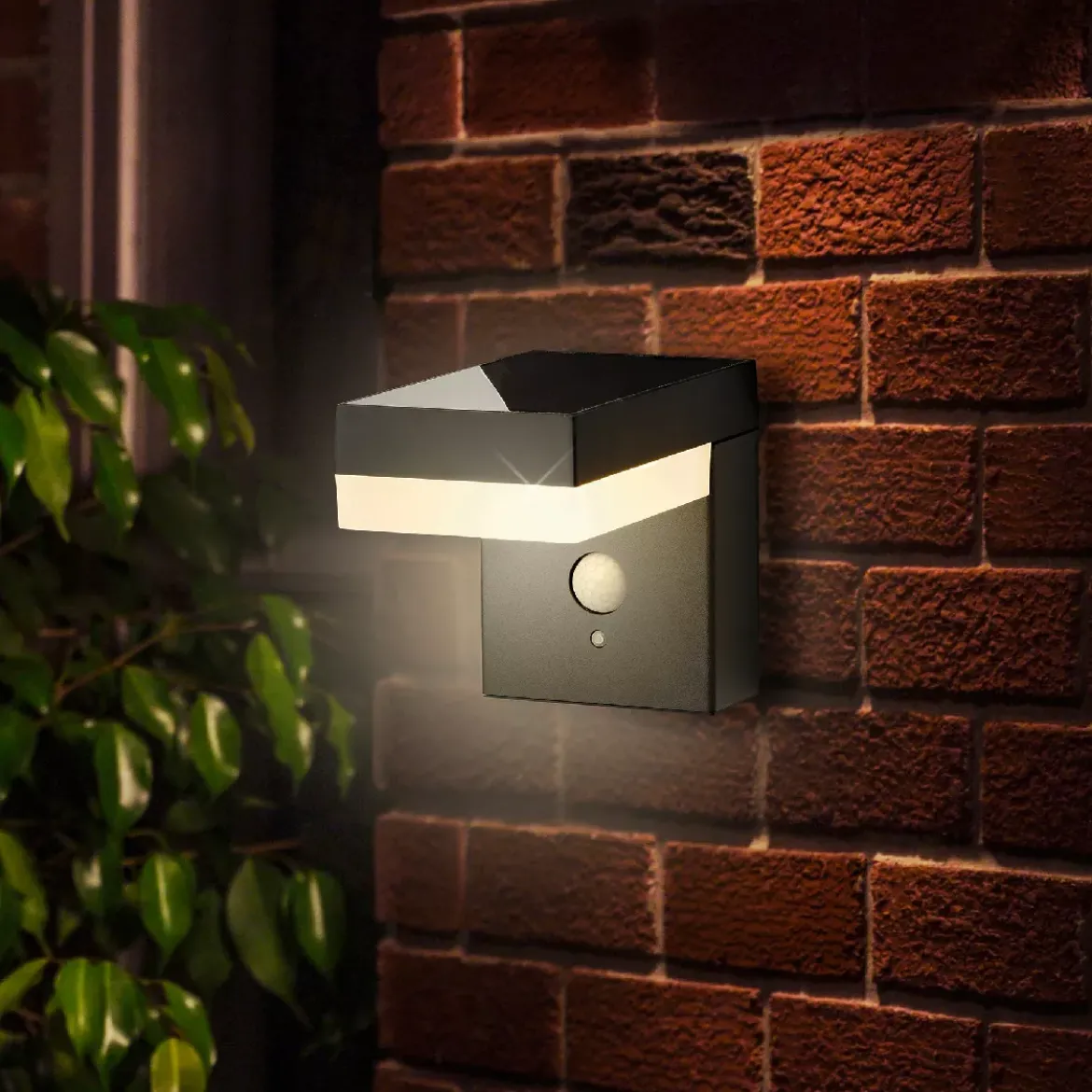 Lampada solare da parete 600 lumen (H12,5 cm) Elite Grigio antracite
