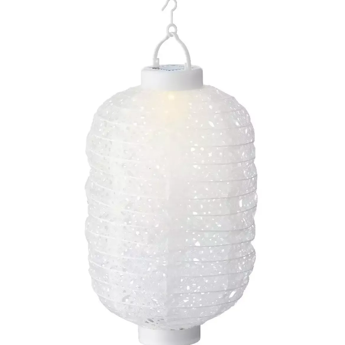 Lanterna cinese solare LED (20 cm) Ellipse Bianco caldo