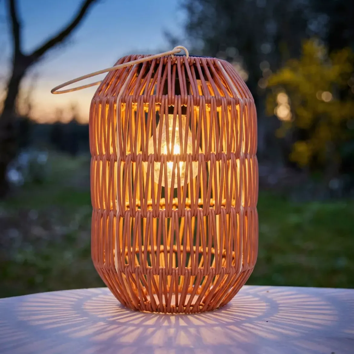 Lanterna da giardino solare LED (H24,5 cm) Toscane Terracotta