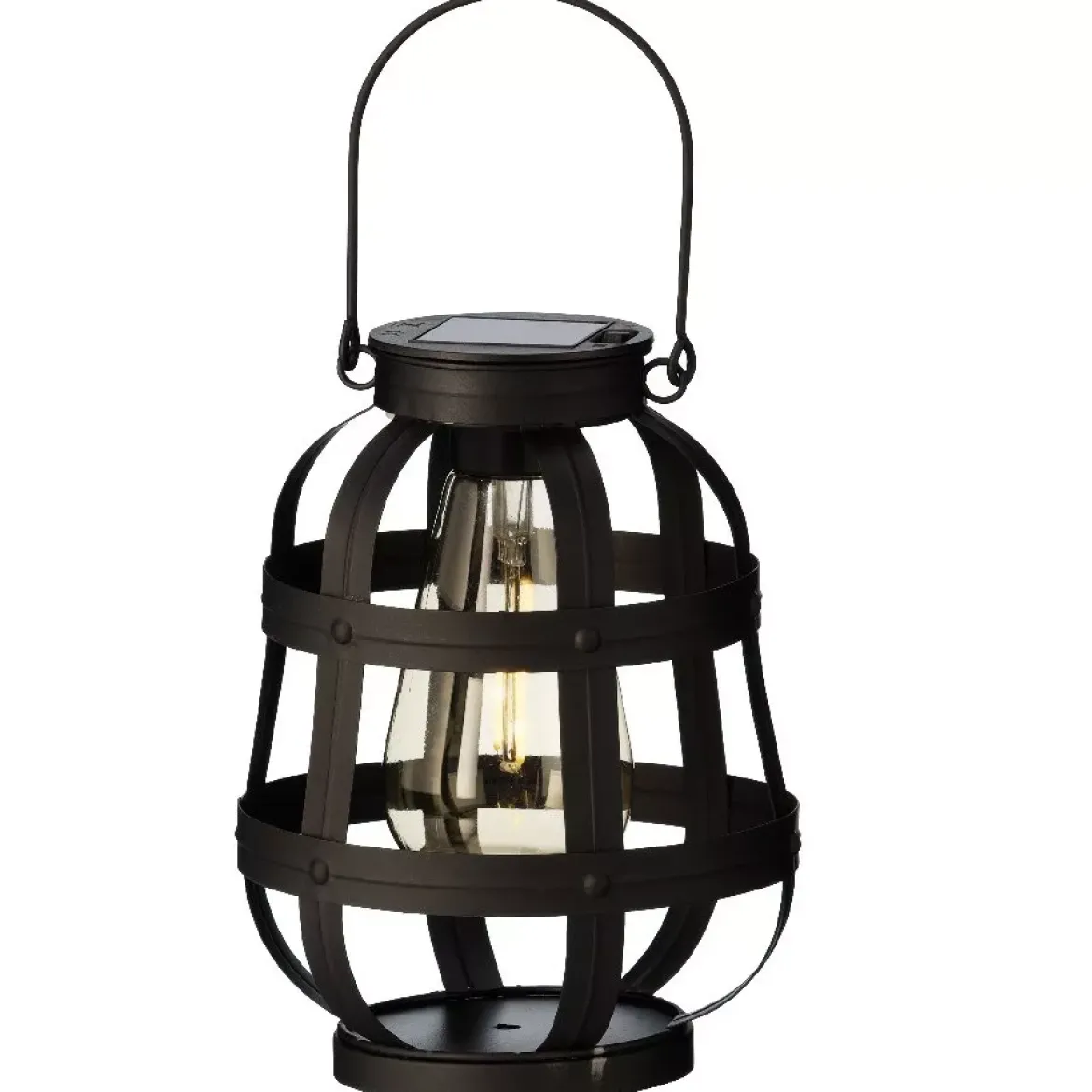 Lanterna solare a LED (18,5 cm) Julia Nero