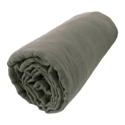 Lenzuolo con angoli di cotone (140 x 200 cm) Gaïa Verde rosmarino
