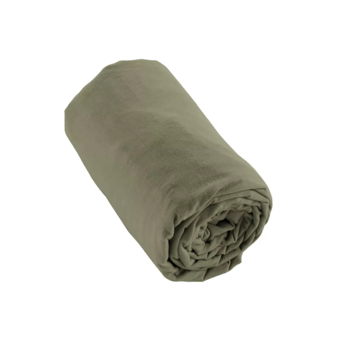Lenzuolo con angoli flanella di cotone (90 x 190 cm) Nina Verde rosmarino