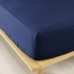 Lenzuolo con angoli flanella di cotone (90 x 190 cm) Nina Blu navy