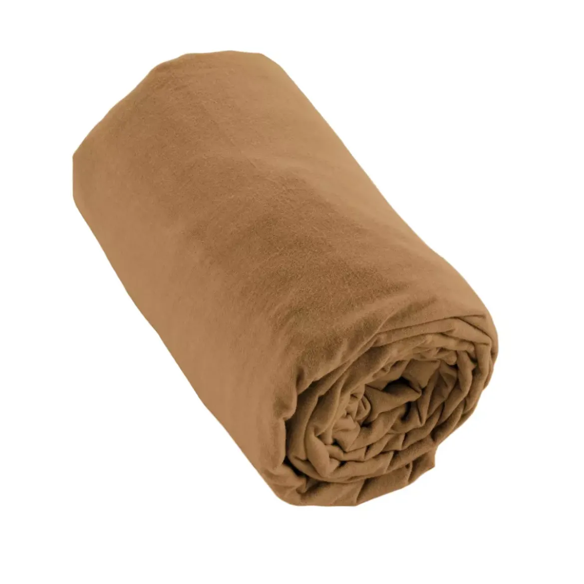 Lenzuolo con angoli flanella di cotone (90 cm) Théa Camel