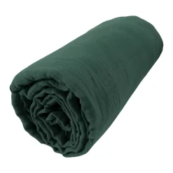 Lenzuolo con angoli garza di cotone (140 x 190 cm) Gaïa Verde abete