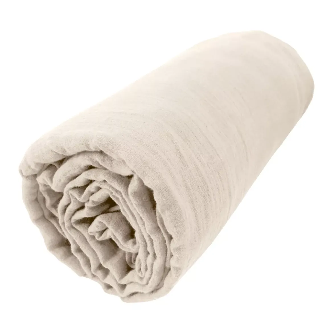Lenzuolo con angoli garza di cotone (140 x 190 cm) Gaïa Beige pampa