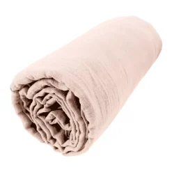 Lenzuolo con angoli garza di cotone (140 x 190 cm) Gaïa Rosa cipria