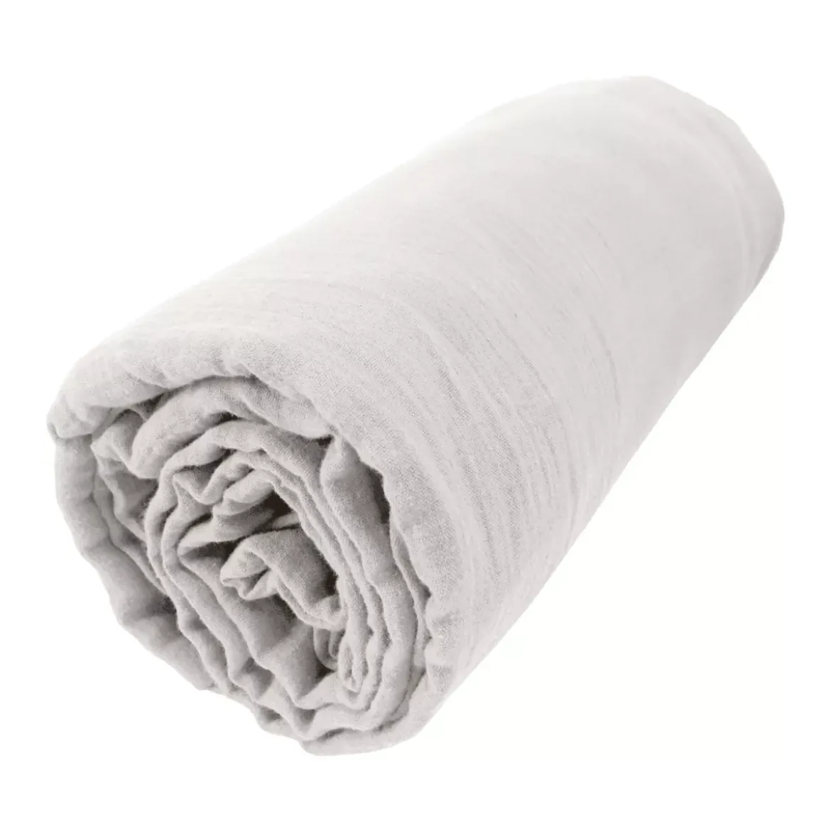 Lenzuolo con angoli garza di cotone (160 x 200 cm) Gaïa Grigio nuvola