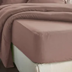 Lenzuolo con angoli in lyocell Tencel™ (90 x 200 cm) Olivia Rosa blush