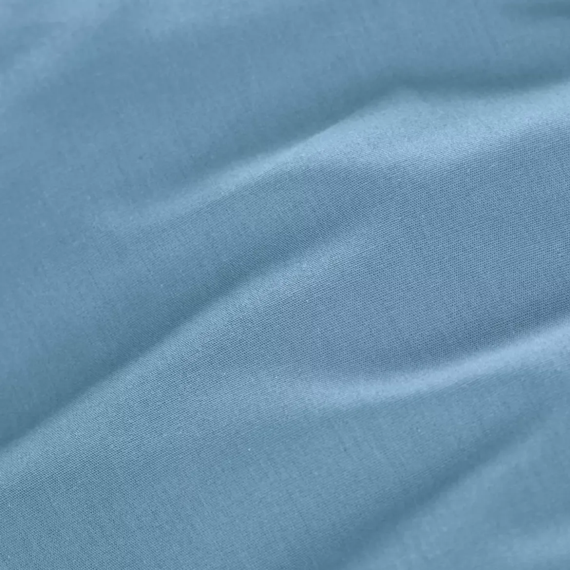 Lenzuolo con angoli in percalle di cotone (90 x 190 cm) Cali Azzurro