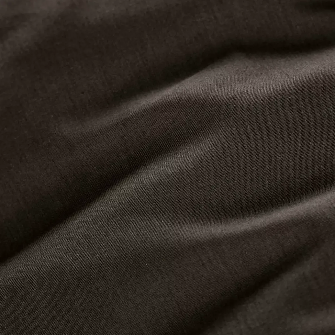Lenzuolo con angoli percalle di cotone (200 cm) Cali Nero