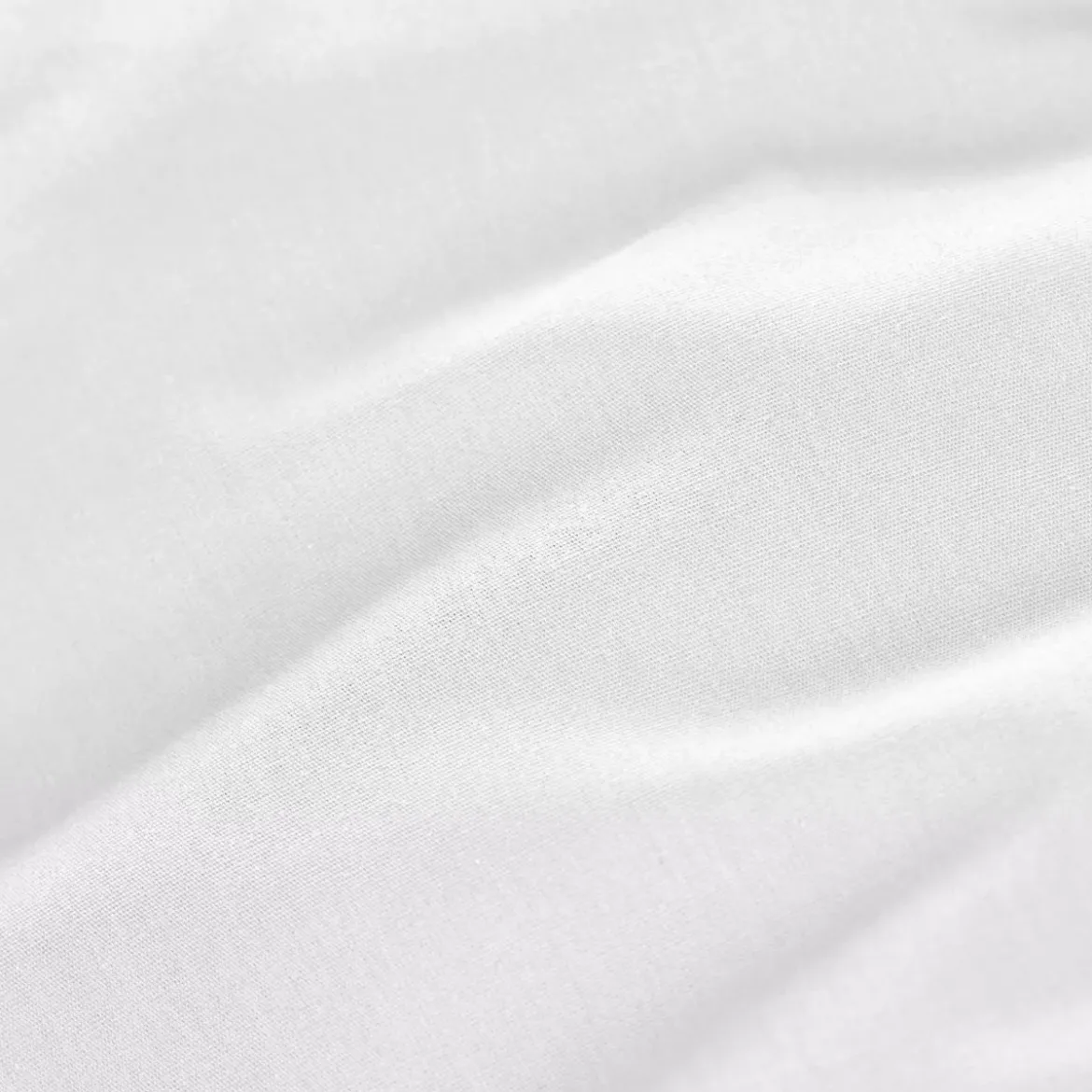 Lenzuolo con angoli percalle di cotone (160 cm) Cali Bianco