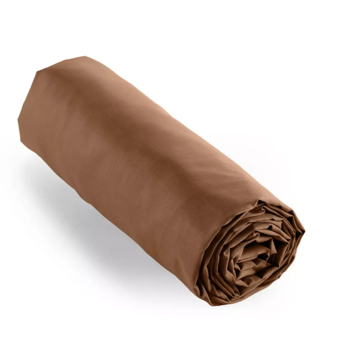 Lenzuolo con angoli percalle di cotone (200 x 200 cm) Cali Marrone cioccolato