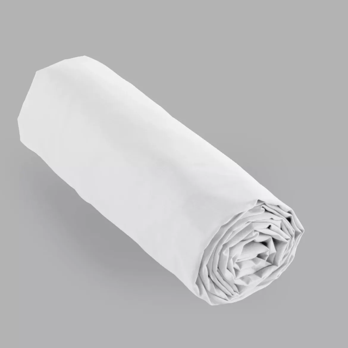 Lenzuolo con angoli percalle di cotone (90 cm) Cali Bianco