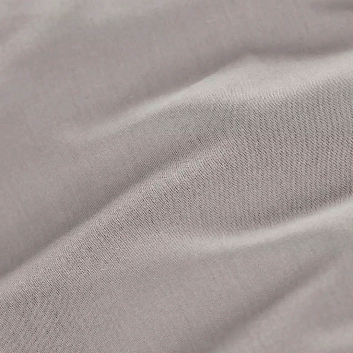 Lenzuolo con angoli percalle di cotone (180 cm) Cali Grigio chiaro