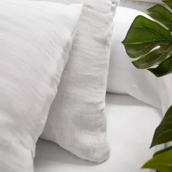 Lenzuolo sopra garza di cotone (270 x 300 cm) Gaïa Bianco chantilly