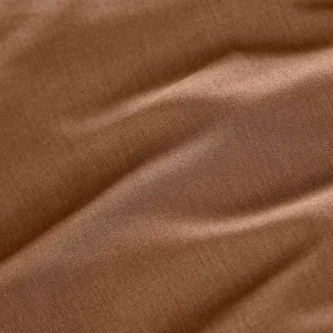 Lenzuolo sopra percalle di cotone (270 x 300 cm) Cali Marrone cioccolato