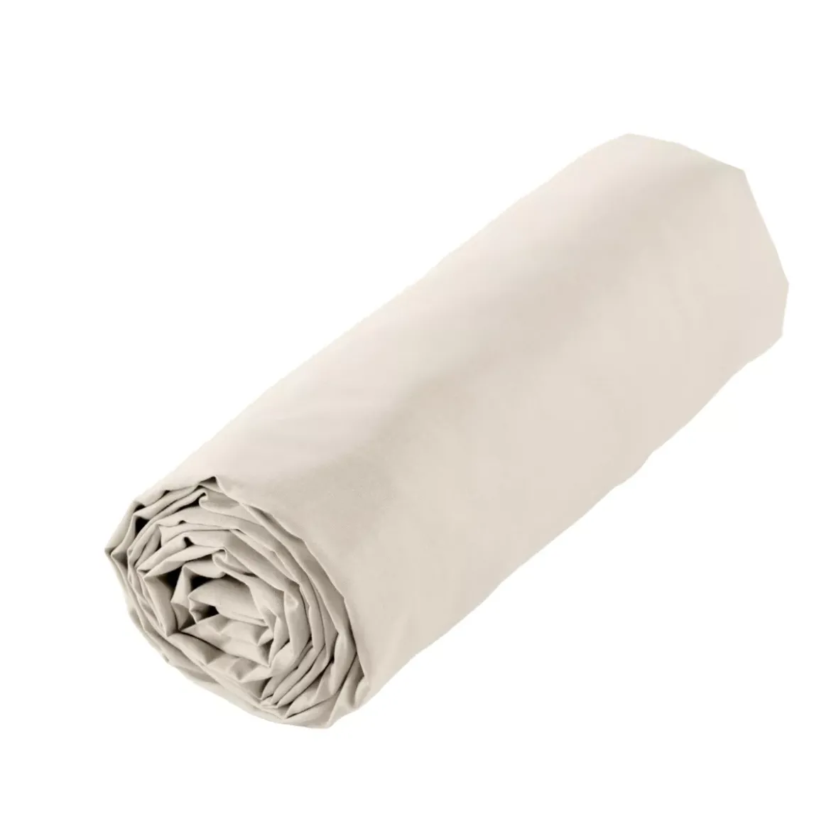 Lenzuolo sotto con angoli in percalle di cotone (140 x 200 cm) Diane Beige