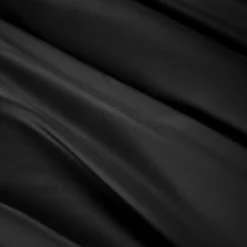 Lenzuolo sotto con angoli in raso di bambù (90 x 190 cm) Sienna Nero