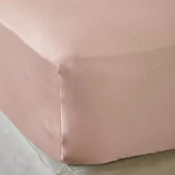 Lenzuolo sotto in raso di bambù (140 x 200 cm) Sienna Rose blush