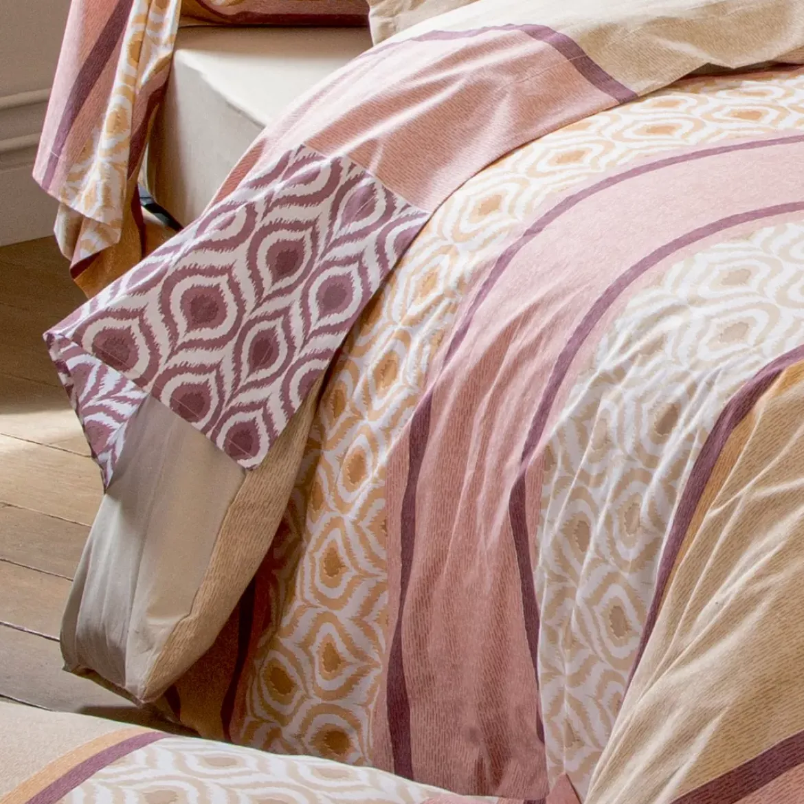 Lenzuolo superiore cotone (280 x 310 cm) Inouk Rosa