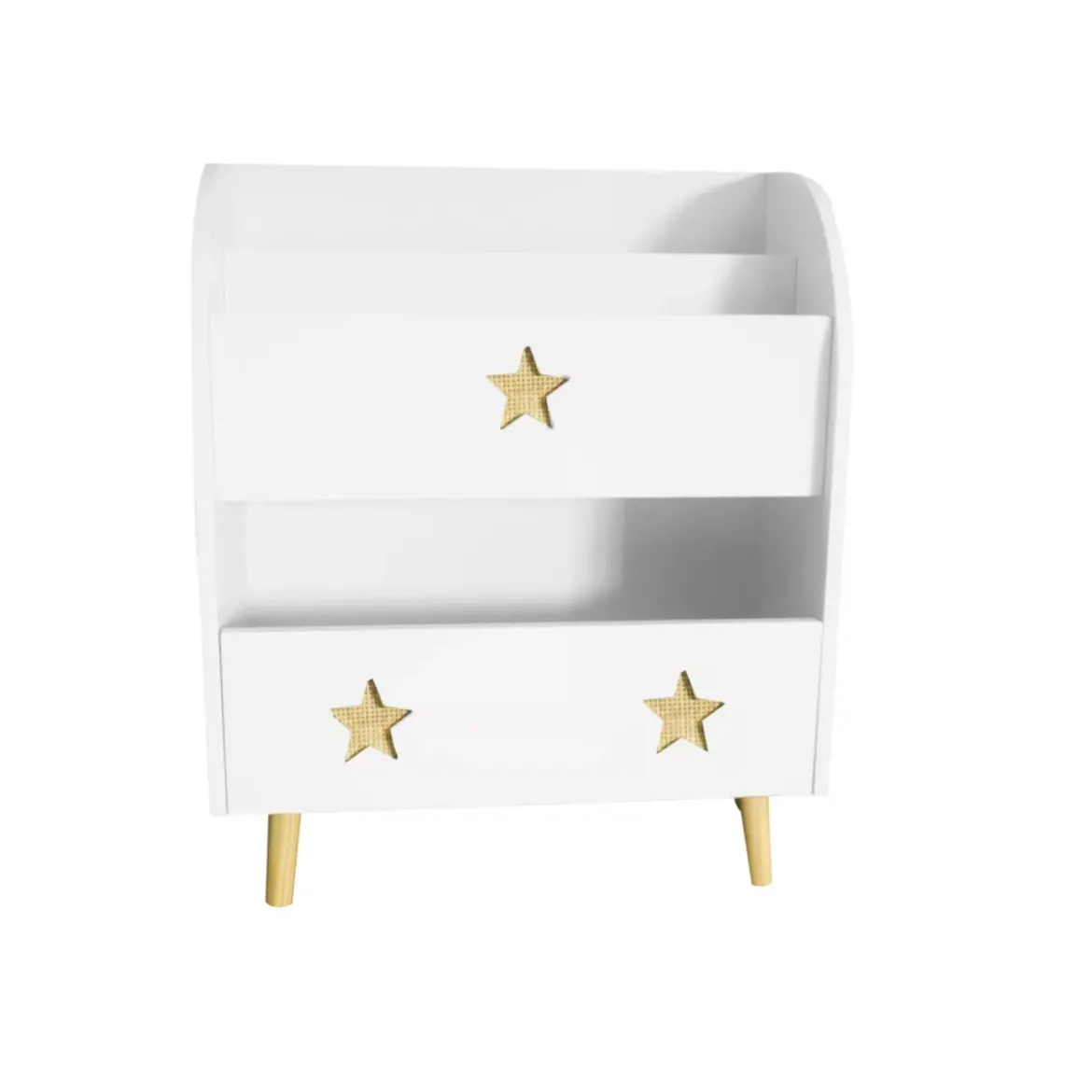 Libreria bambino legno (H72 cm) Stars Bianca