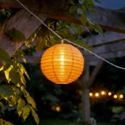 Luminaria da esterno a batteria con 10 LED (2,7 m) Lanterne cinesi Multicolore