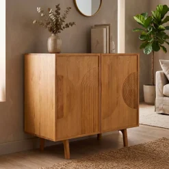 Madia alta 2 ante in rovere (100 x 100 cm) Olys naturale