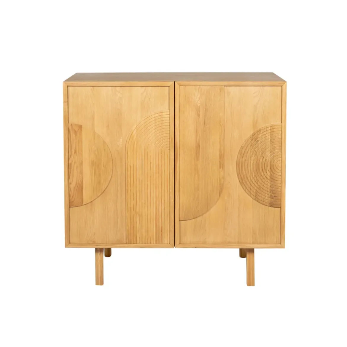 Madia alta 2 ante in rovere (100 x 100 cm) Olys naturale