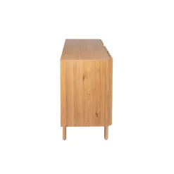 Madia 3 ante in rovere massiccio (154 x 80 cm) Oakland Naturale