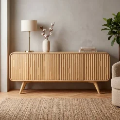 Madia 4 ante in rovere massiccio (200 x 80 cm) Bilbao Naturale