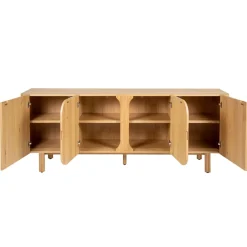 Madia 4 ante in rovere massiccio (200 x 80 cm) Oakland Naturale