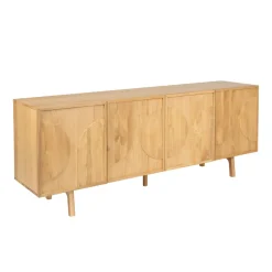Madia 4 ante in rovere (200 x 80 cm) Olys Naturale