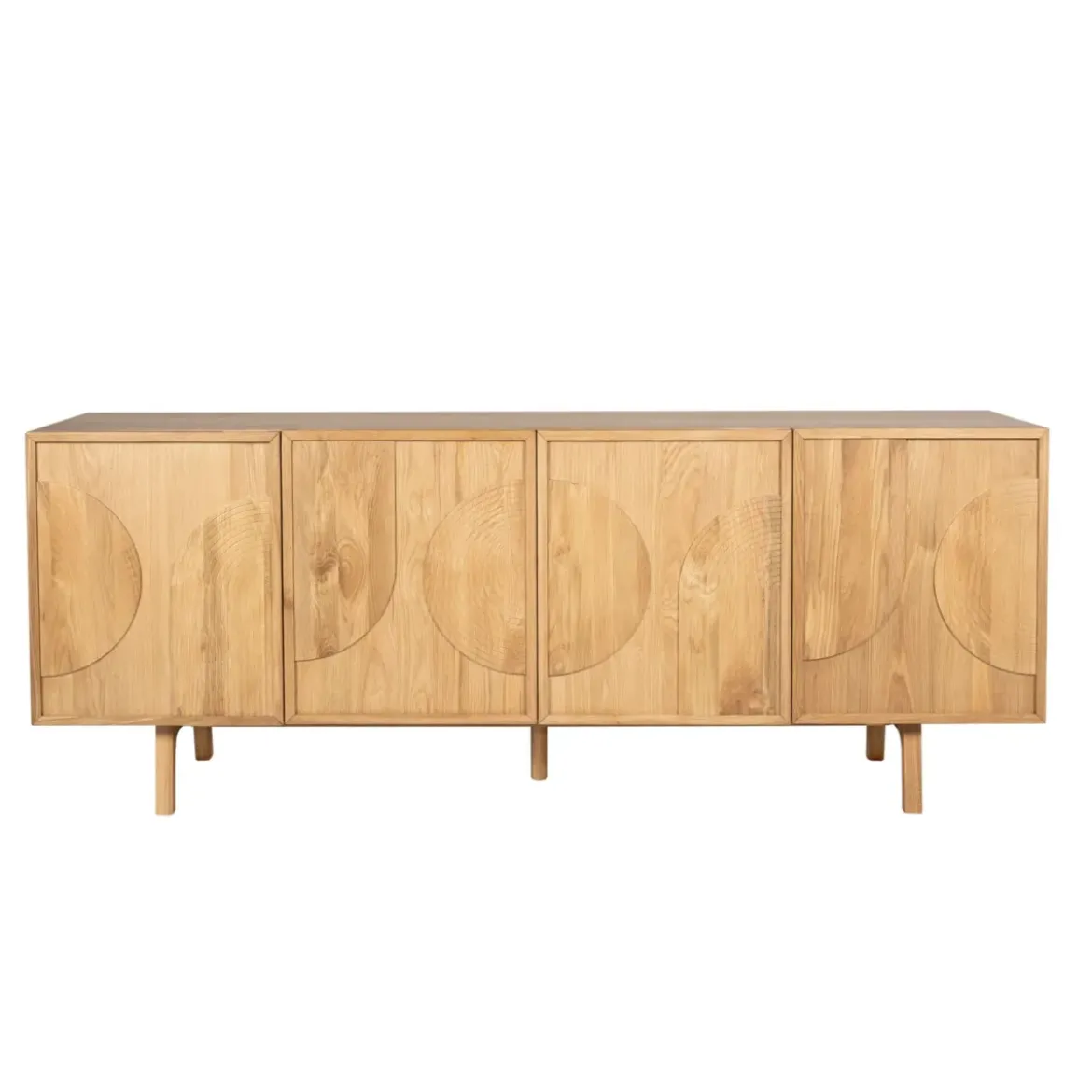 Madia 4 ante in rovere (200 x 80 cm) Olys Naturale