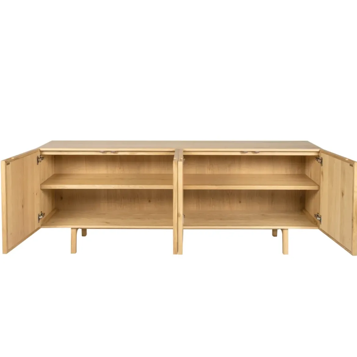 Madia 4 ante in rovere (200 x 80 cm) Olys Naturale