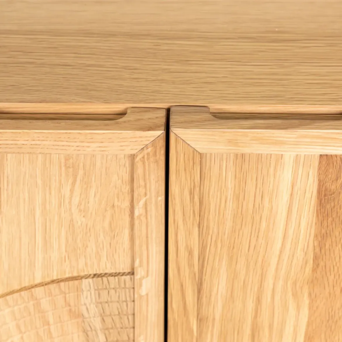 Madia 4 ante in rovere (200 x 80 cm) Olys Naturale