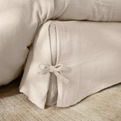 Mantovana garza di cotone (140 x 190 cm) Gaïa Beige pampa