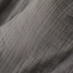 Mantovana garza di cotone (140 x 190 cm) Gaïa Grigio granito
