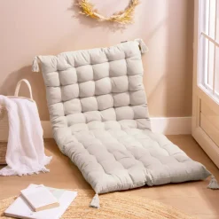 Materassino da pavimento (L120 cm) Pixel Beige-grigio