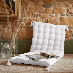 Materassino per pavimento in garza di cotone (60 x 120 cm) Gaïa Bianco chantilly