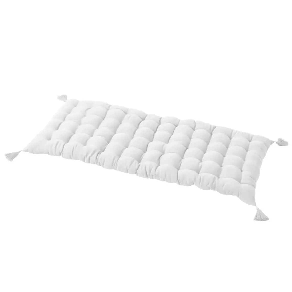 Materassino per pavimento in garza di cotone (60 x 120 cm) Gaïa Bianco chantilly