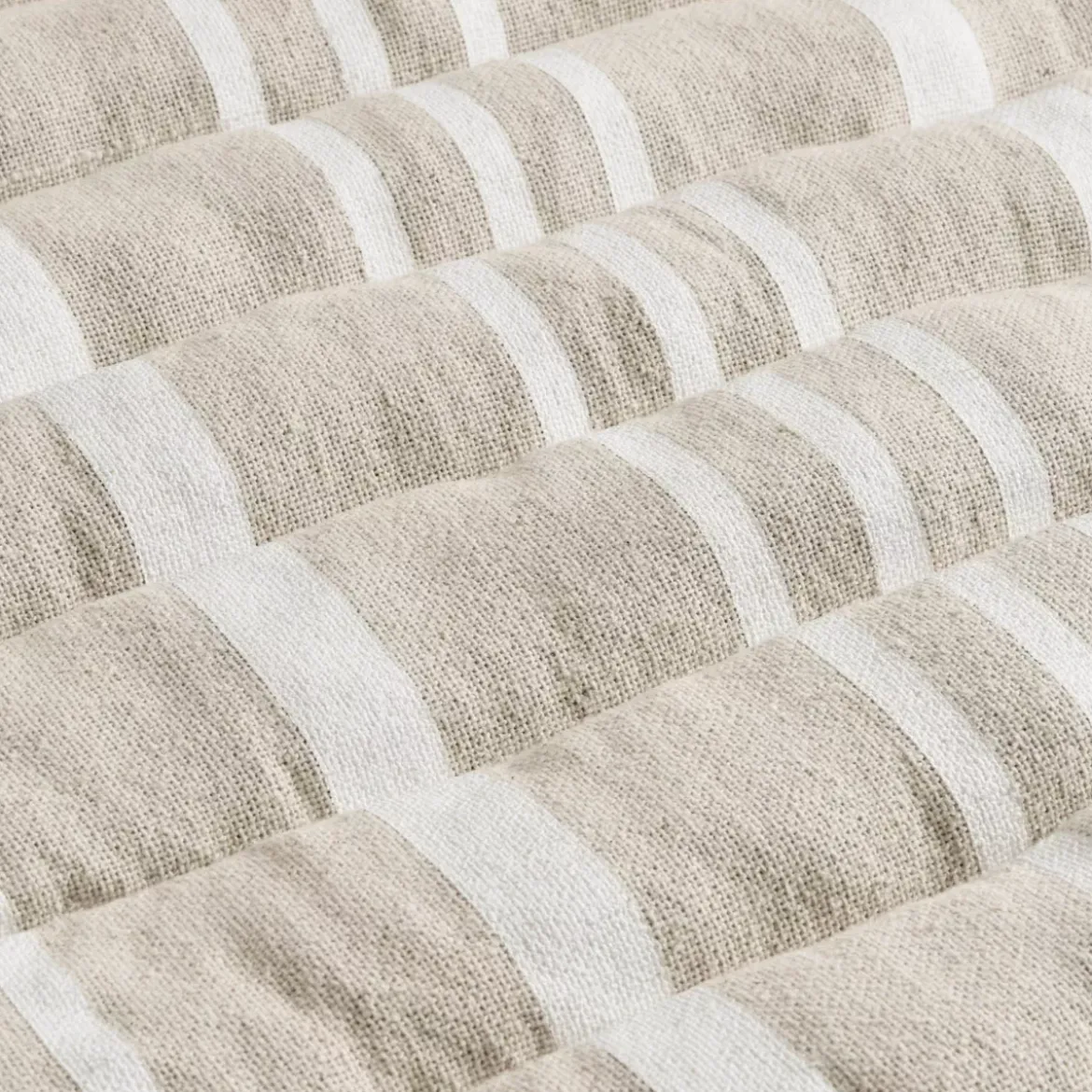 Materassino per lettino prendisole arrotolabile (180 x 60 cm) Nautira Ecru