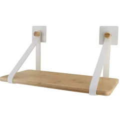 Mensola adesiva bambù Easy Chic Bianco