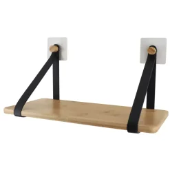 Mensola adesiva bambù Easy Chic Nero