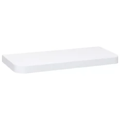 Mensole da parete in legno (60 cm) Angoli arrotondati Fixy Bianca