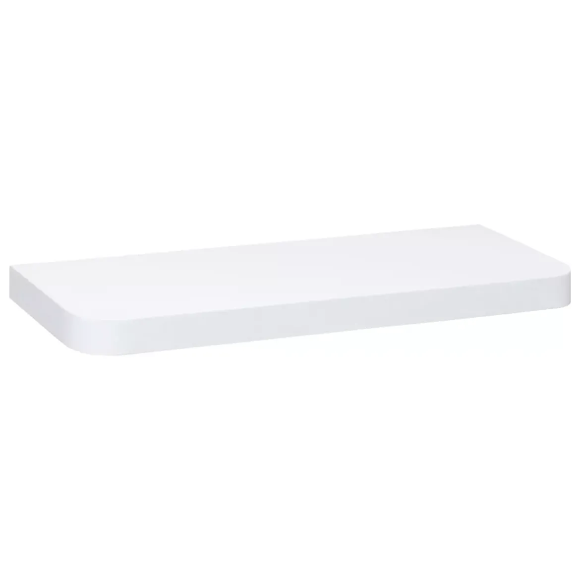 Mensole da parete in legno (60 cm) Angoli arrotondati Fixy Bianca