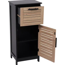 Mobile basso per bagno (37 x H83 cm) Bergen Nero