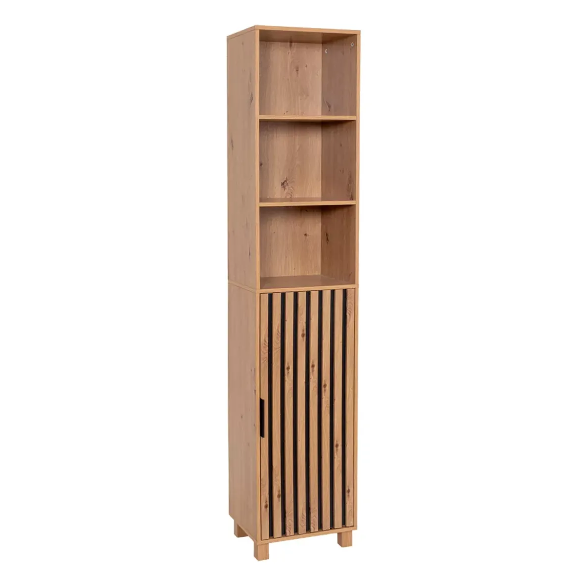 Mobile colonna bagno in legno (166 x 35 cm) Karma Naturale